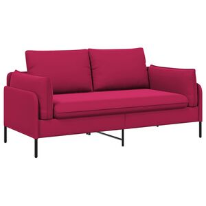 vidaXL 2-personers sofa 2-personers Vinr&oslash;d 188 x 81 x 89 cm Fl&oslash;jl