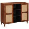 vidaXL Sideboard Brun 90 x 33,5 x 75 cm Massivt mangotr&aelig;
