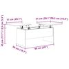 vidaXL sofabord 102x50,5x46,5 cm konstrueret tr&aelig; brun egetr&aelig;sfarve