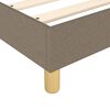 vidaXL Boxspring sengeramme 160x200 cm stof gråbrun