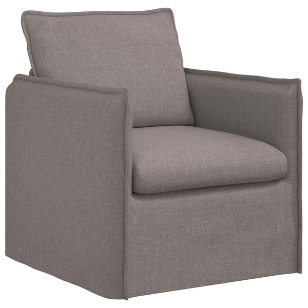 vidaXL Sofa 120cm 2 pcs Gr&aring;brun Metal