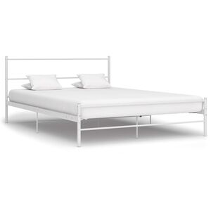 vidaXL sengestel 120 x 200 cm metal hvid