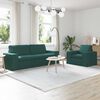 vidaXL Sofa 2 pcs M&oslash;rkegr&oslash;n