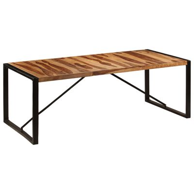 vidaXL spisebord i massivt sheeshamtræ 220 x 100 x 75 cm