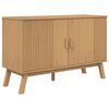 vidaXL sk&aelig;nk OLDEN 114x43x73,5 cm massivt fyrretr&aelig; brun
