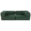 vidaXL 2-personers modulsofa stof 140x70x36 gr&oslash;n