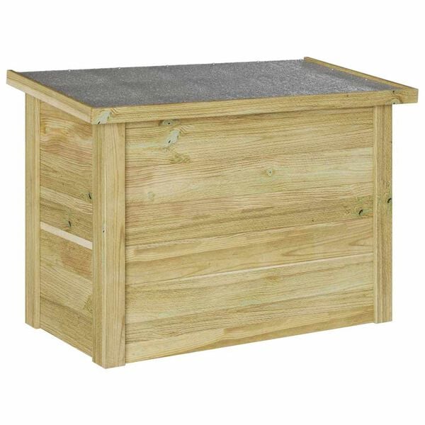 vidaXL Opbevaringskasse med opbevaring Naturfarvet 80 x 44,5 x 57,5 cm