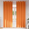 vidaXL Mørklægningsgardiner med ringe 2 pcs Lys Orange 260 x 140 cm