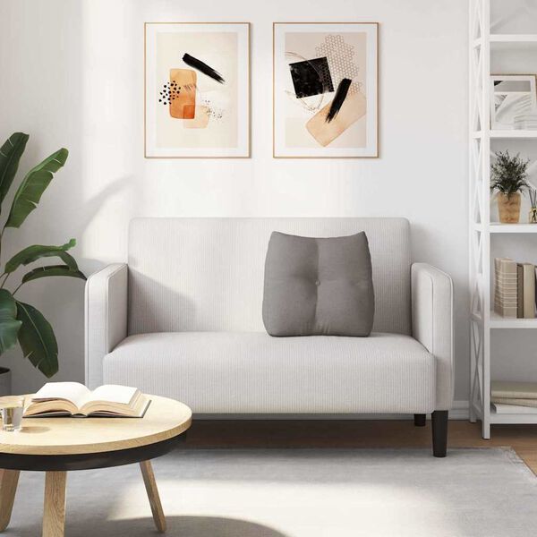 vidaXL Rygpude Gr&aring;brun 45 x 24 x 50 cm Stof