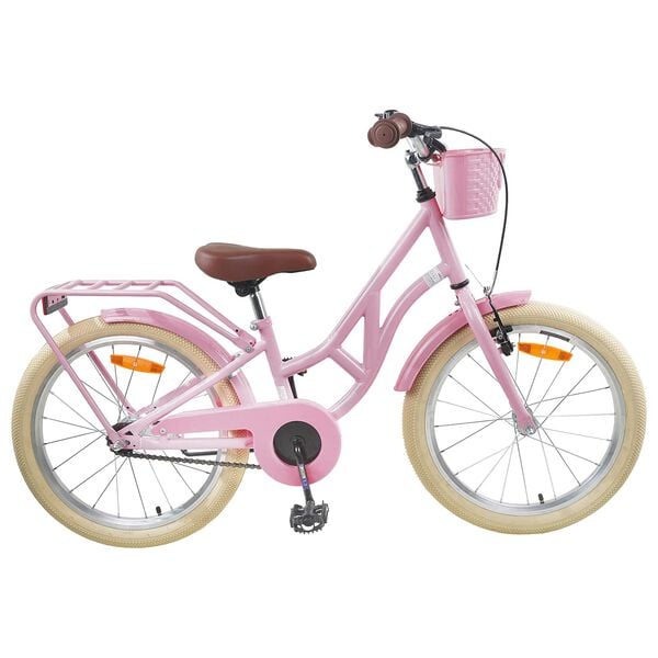 vidaXL B&oslash;rnecykel 20 tommer til b&oslash;rn i alderen 6-11 &aring;r Lys pink
