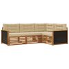 vidaXL Udend&oslash;rs sofagruppe 4 stk. Naturlig og Beige Polyester