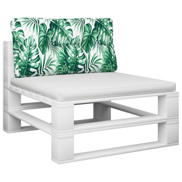 vidaXL pallehynde 80x40x12 cm stof bladm&oslash;nster