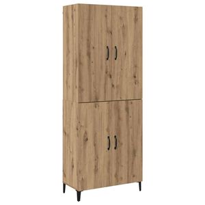 vidaXL Highboard 2 pcs Artisan Egetr&aelig; Konstrueret tr&aelig;