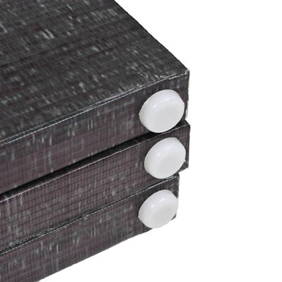 vidaXL foldbar rumdeler 200 x 170 cm fjer sort og hvid