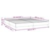 vidaXL Boxspring sengeramme 160x200 cm stof gråbrun
