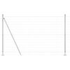 vidaXL Hegn med post S&oslash;lv 1,6 x 10 m St&aring;l