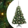 vidaXL Kunstigt juletr&aelig; med 150 LED'er Gr&oslash;n 120 cm PE og PVC