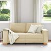 vidaXL 2-personers sofa cremefarvet 140 cm stof