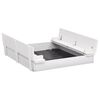 vidaXL sandkasse 95x90x15 cm fyrretr&aelig; hvid