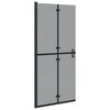 vidaXL Walk-In brusev&aelig;g Sort 90 x 6.5 x 190 cm
