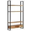 vidaXL bogreol 118x30x200 cm massivt ru mangotr&aelig;