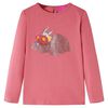 vidaXL Lang&aelig;rmet T-shirt til b&oslash;rn str. 140 gammelrosa