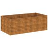 vidaXL h&oslash;jbed 196x100x69 cm cortenst&aring;l