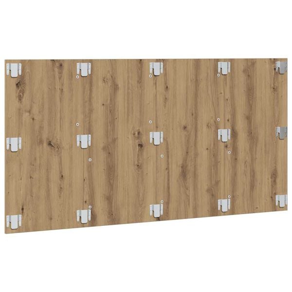 vidaXL sengegærde 160x1,5x80 cm konstrueret træ kunsteg