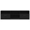 vidaXL TV-skab med skuffe Sort eg 150 x 33,5 x 45 cm Konstrueret træ