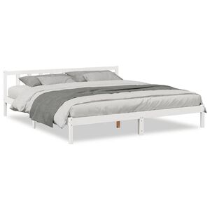 vidaXL ekstra lang sengeramme uden madras 180x220 cm massivt fyrretr&aelig;