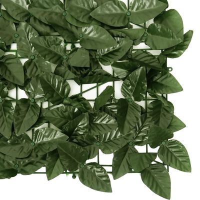 vidaXL altanafskærmning 600x150 cm mørkegrønne blade