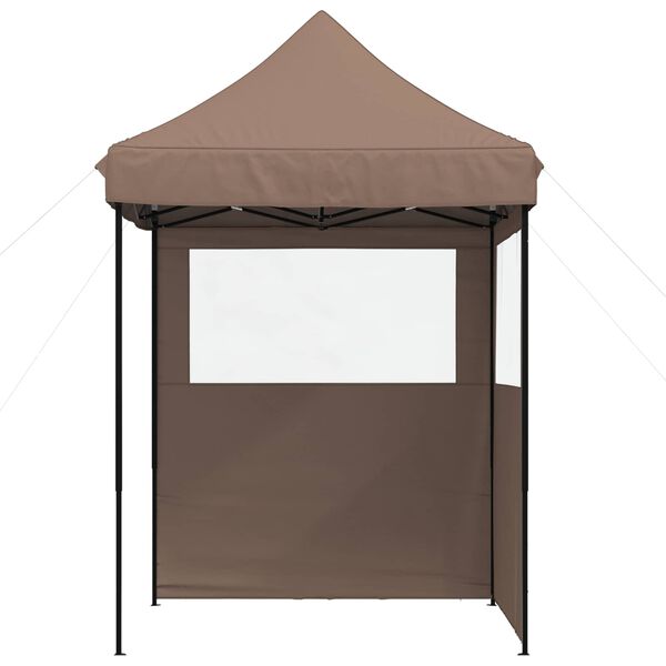 vidaXL Party Tent Brun 200 x 200 x 306 cm Oxford stof