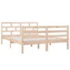 vidaXL sengeramme 140x190 cm massivt tr&aelig;