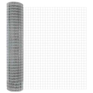 vidaXL Euro Hejn Sølv 1.6 x 10 m Varmegalvaniseret jern