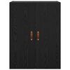 vidaXL V&aelig;gmonteret skab V&aelig;gmonteret 2 pcs Sort eg 69,5 x 34 x 90 cm