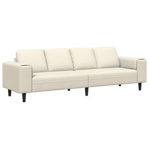 vidaXL Stue Sofa Creme 250 x 77 x 76 cm