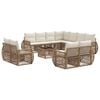 vidaXL Havesofa S&aelig;t 12 stk. Beige og cremehvid polyrattan