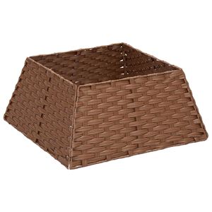 vidaXL Juletr&aelig;krave Firkantet Lys Brun 50 x 50 x 25 cm polyrattan
