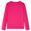 Langærmet T-shirt til børn str. 128 pink