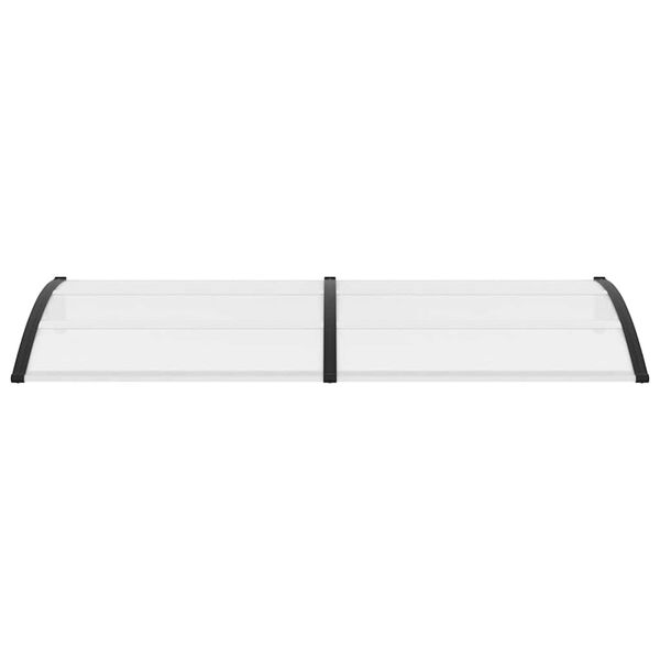 vidaXL d&oslash;rbaldakin 240x75 cm PC sort og transparent