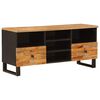 vidaXL TV-skab med hylde Corona Brun 100 x 33 x 46 cm Massivt mangotr&aelig;