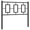 vidaXL udskiftningsgavl 100 cm metal sort