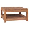 vidaXL sofabord 68x67x35 cm massivt teaktr&aelig;