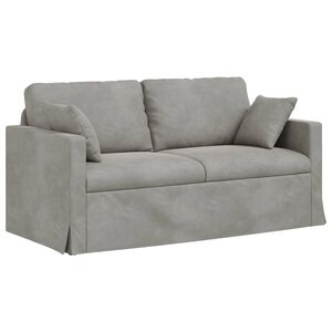 vidaXL Sofa Lysegr&aring; 158 x 78 x 80 cm Fl&oslash;jl