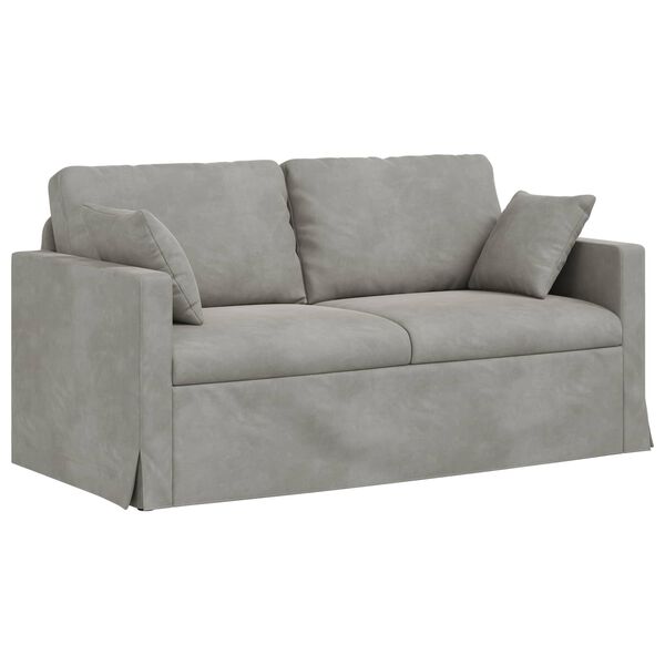 vidaXL Sofa Lysegr&aring; Samlede dimensioner: 158 x 78 x 80 cm (B x D x H)