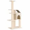 vidaXL Kattetr&aelig; med sisal klatreposter Cremefarvet 183 cm