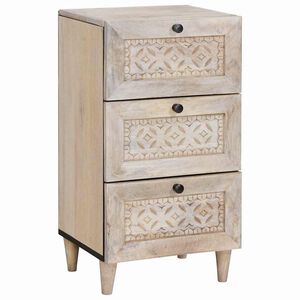 vidaXL Sideboard med skuffe Hvid 33.5 x 40 x 75 cm