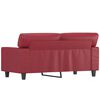 vidaXL 2-personers sofa 120 cm kunstl&aelig;der vinr&oslash;d