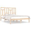vidaXL sengeramme 140x190 cm massivt fyrretr&aelig;