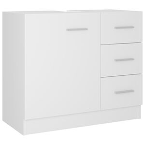 vidaXL underskab til h&aring;ndvask 63x30x54 cm konstrueret tr&aelig; hvid